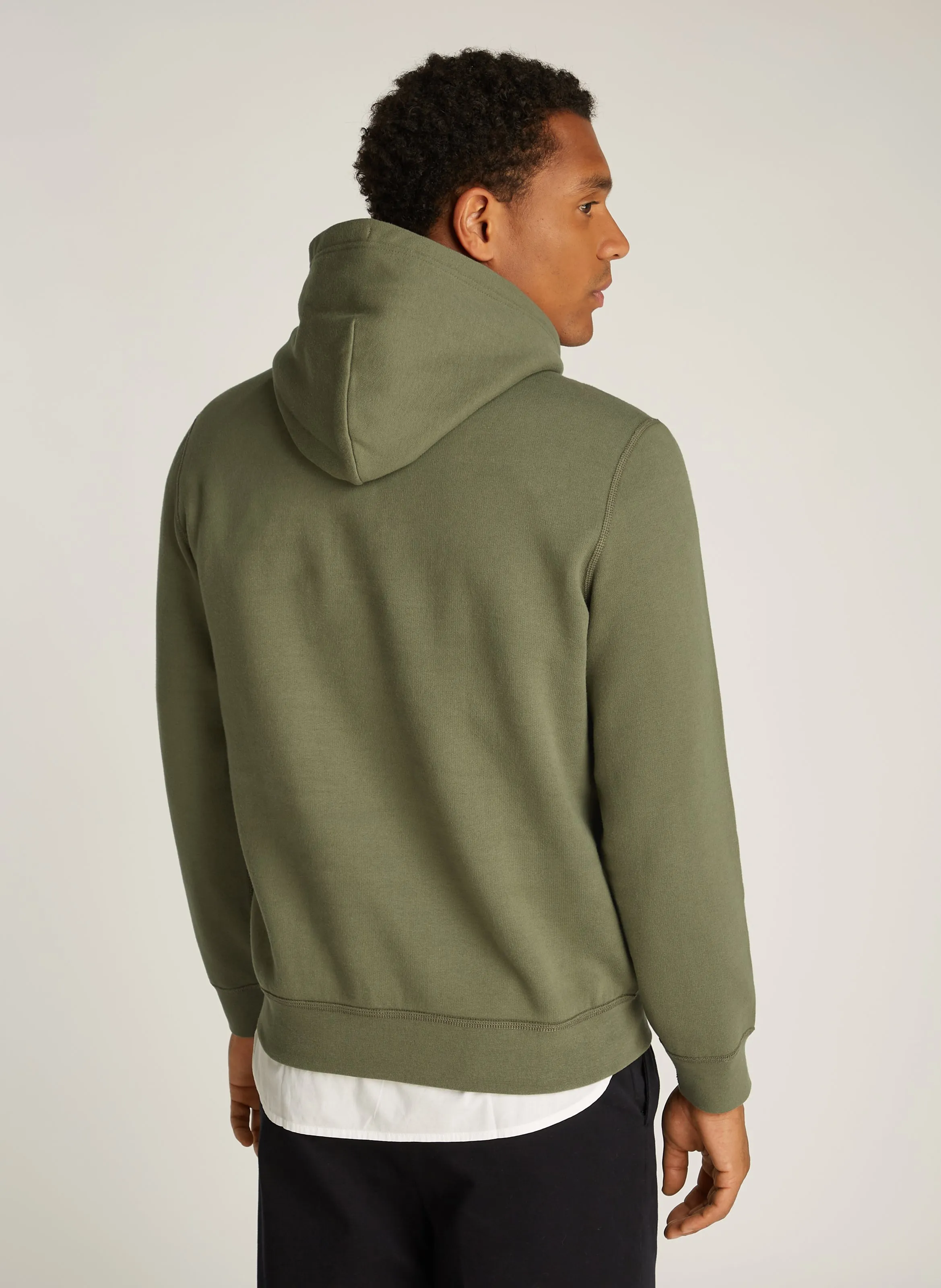  TOMMY HILFIGER   Felpa a girocollo con applicazione rete | Verde