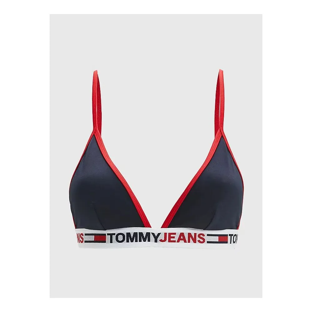 TOMMY JEANS - TOP BIKINI A TRIANGOLO - Desert Blue Sky - UW0UW03351-DW5