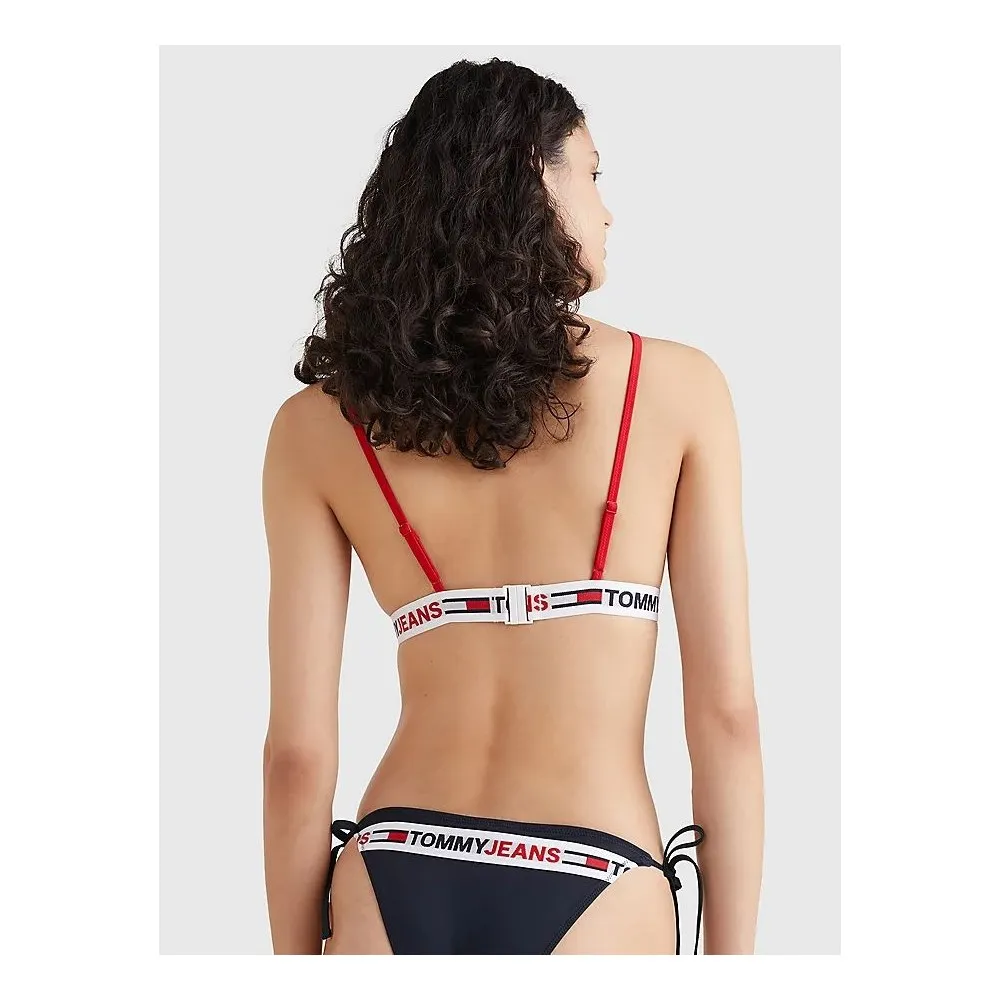 TOMMY JEANS - TOP BIKINI A TRIANGOLO - Desert Blue Sky - UW0UW03351-DW5