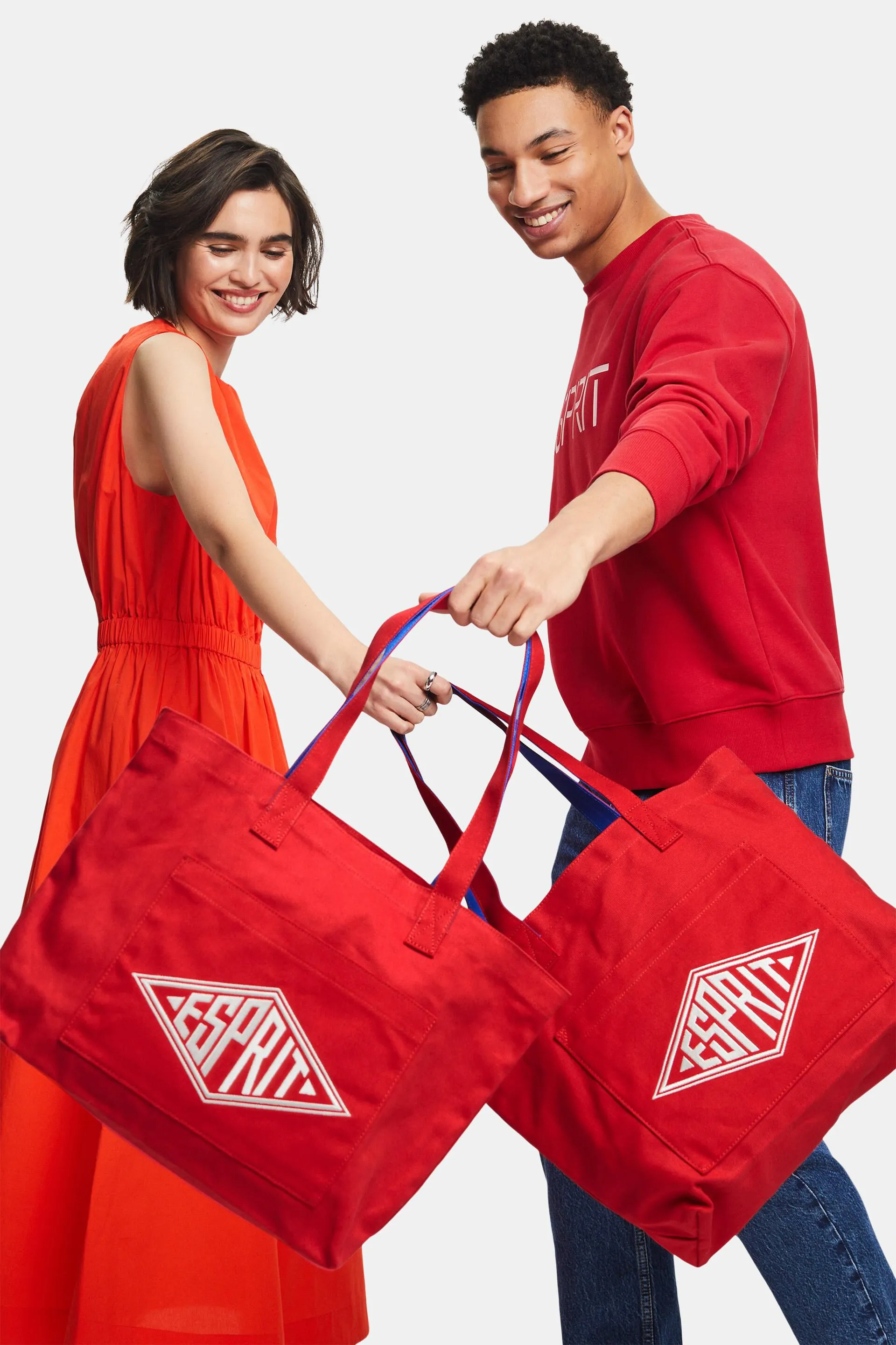 Tote Bag con logo in canvas