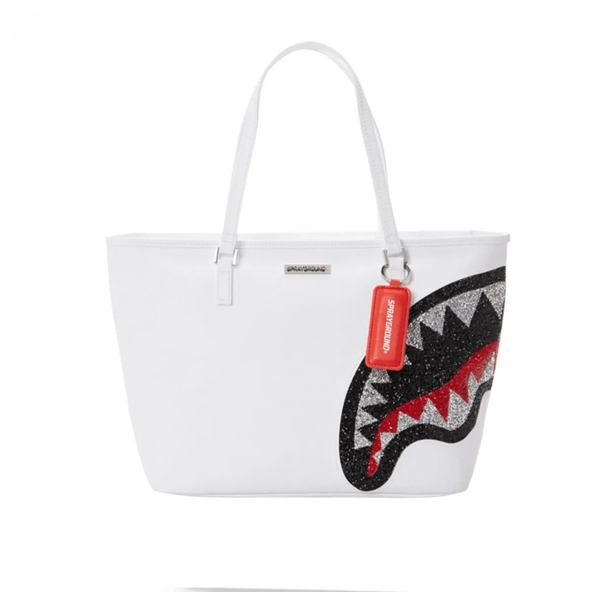 Trinity 2.0 Shark White Tote, Bianco