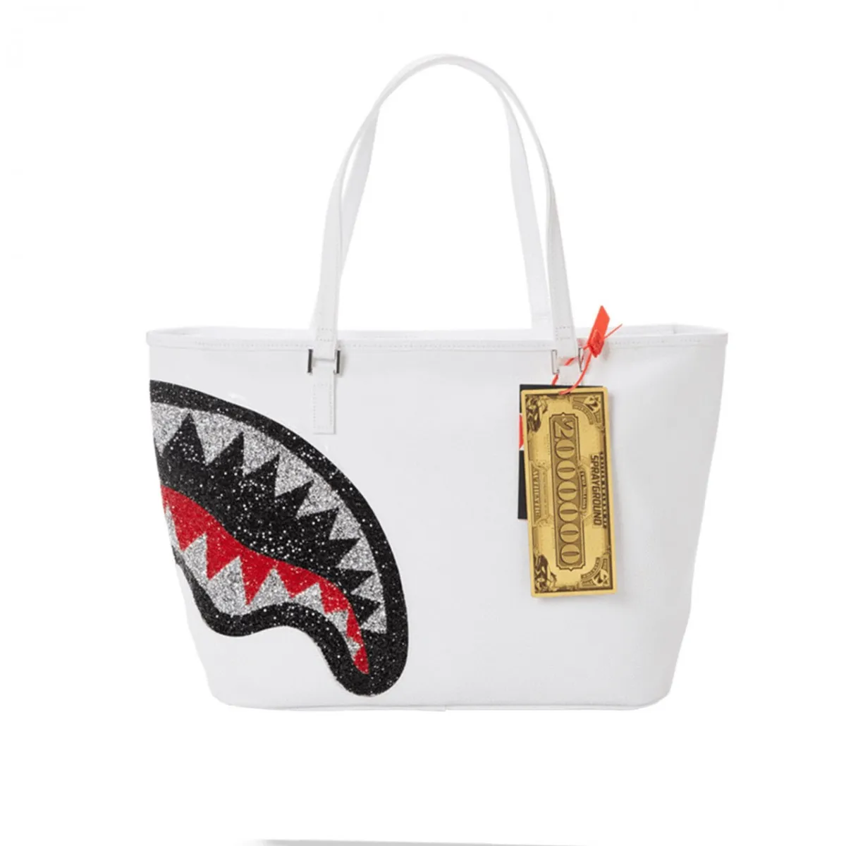 Trinity 2.0 Shark White Tote, Bianco