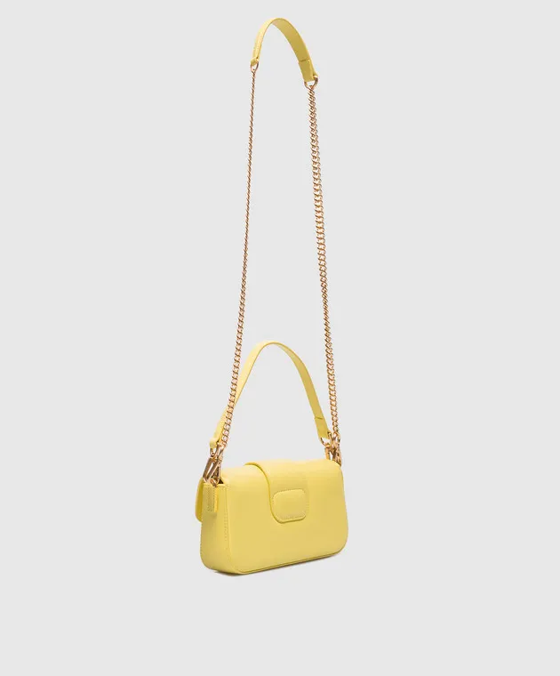 Twinset Borsa a tracolla Amie in pelle gialla 241TD8330