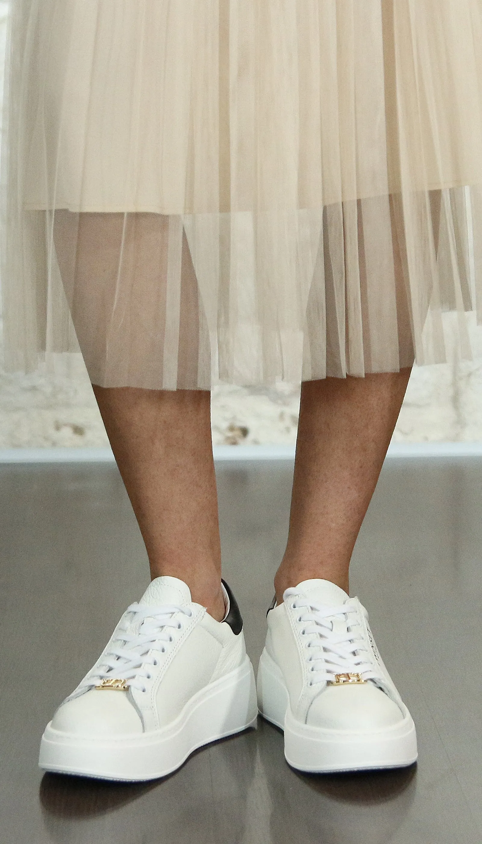 Twinset Milano Sneakers platform in pelle