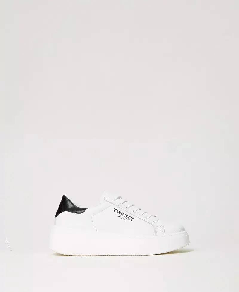 Twinset Milano Sneakers platform in pelle
