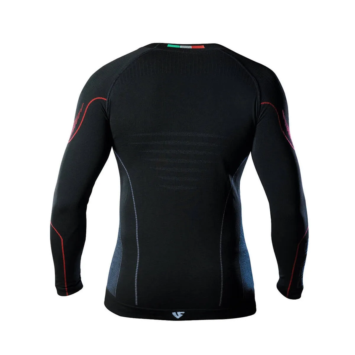 Under shield maglia intima girocollo manica lunga uomo nero