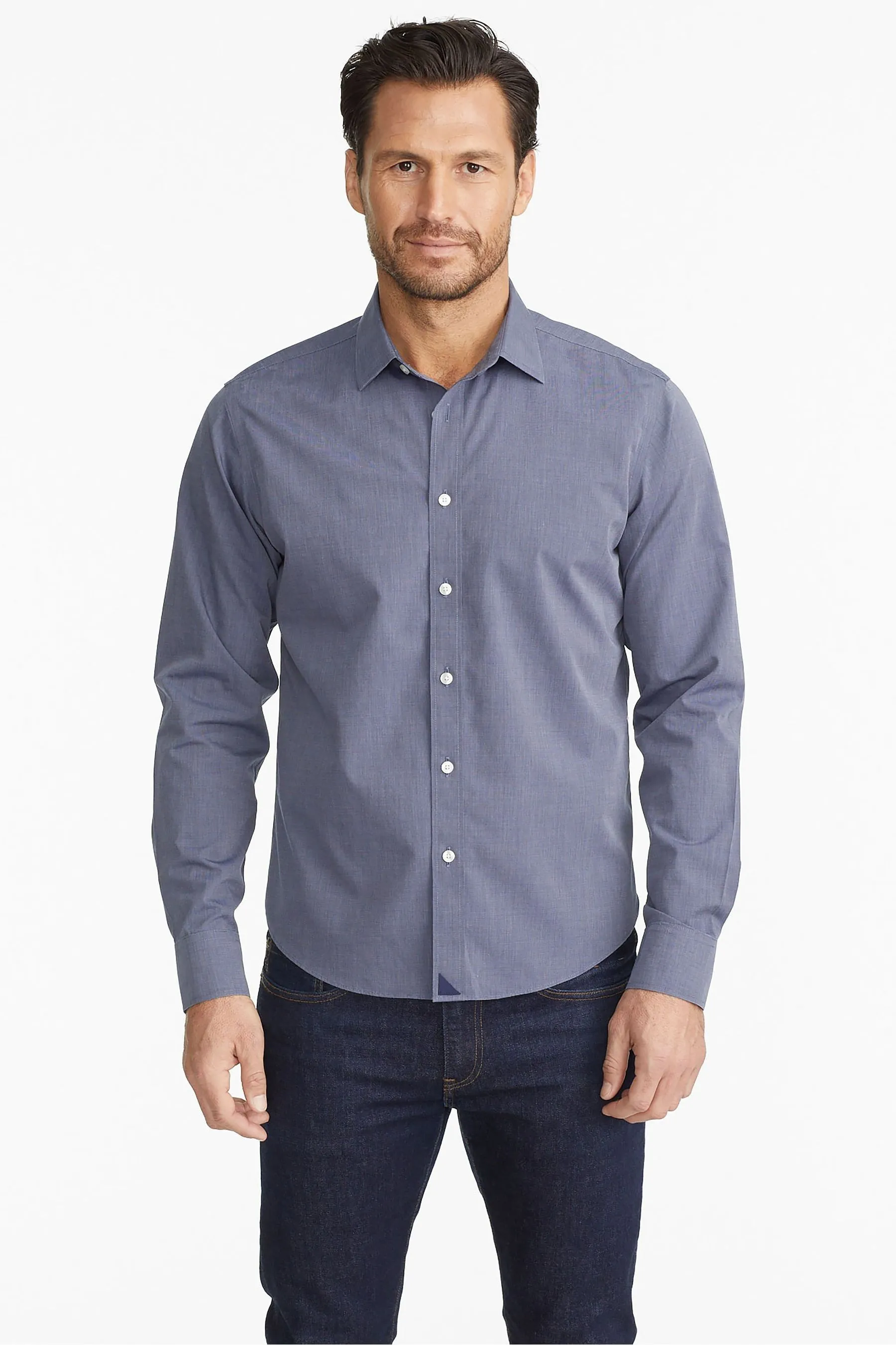 UnTuckIt regolare - Vestibilità: 100% Cotone Camicia Orville Senza Pieghe    