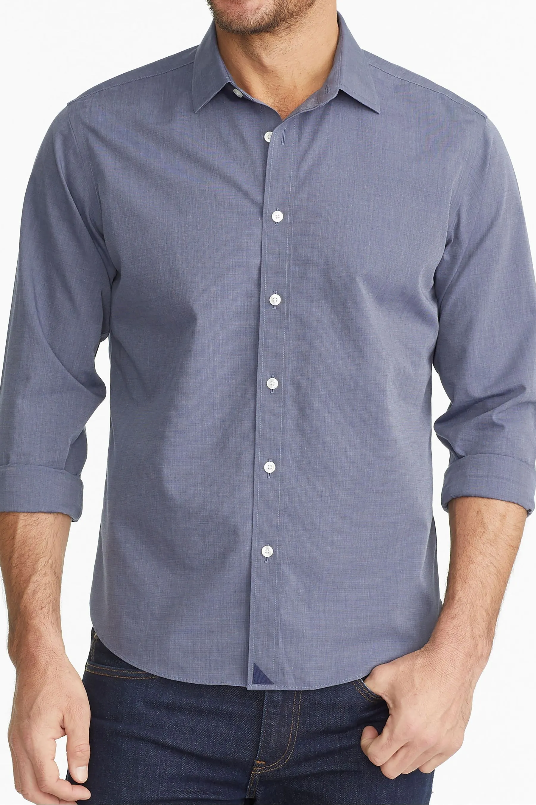 UnTuckIt regolare - Vestibilità: 100% Cotone Camicia Orville Senza Pieghe    