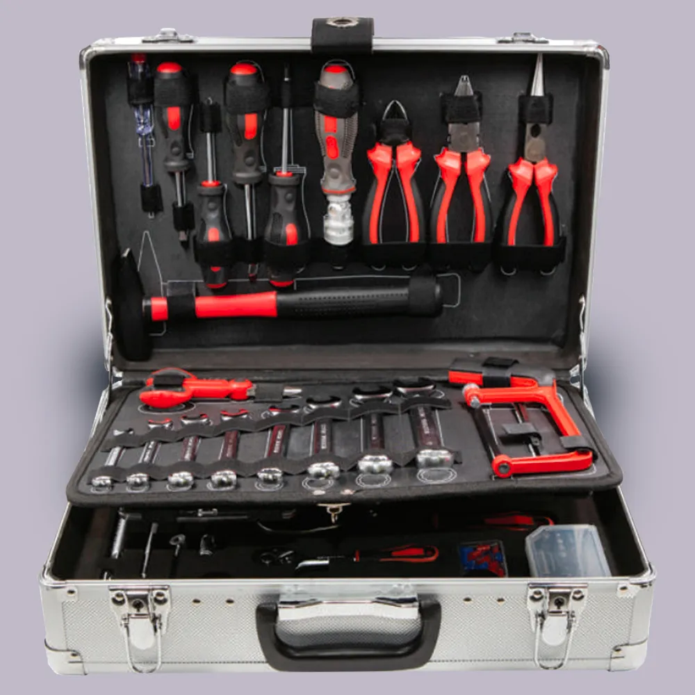 Valigia assortita con 127 utensili manuali al cromo vanadio LTI KRINO 