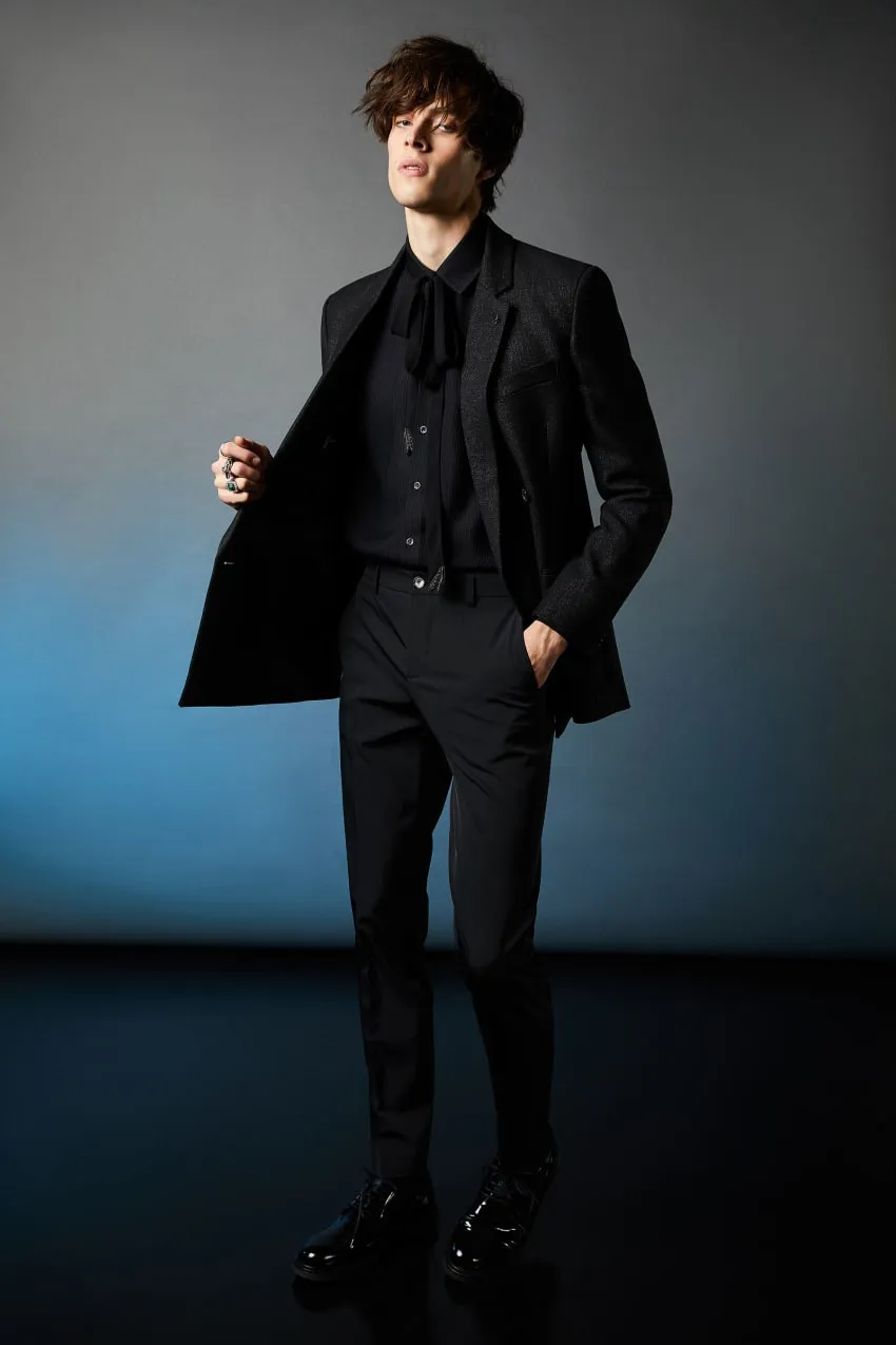 Veste à double boutonnage en viscose