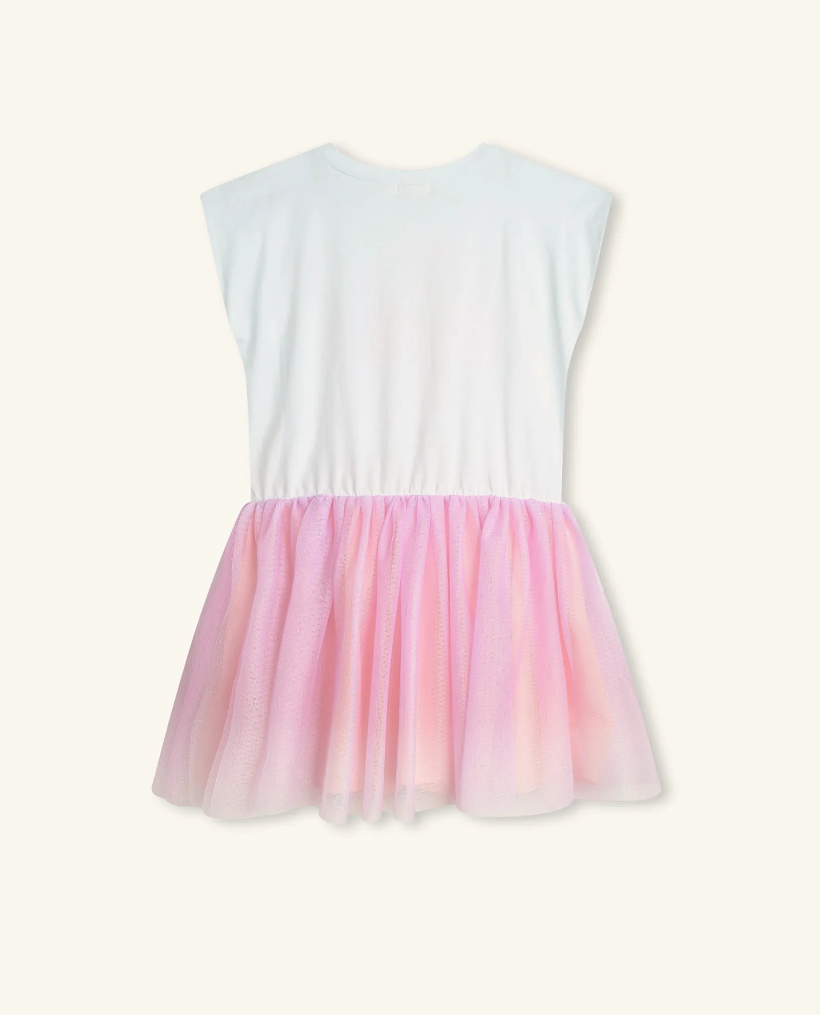 Vestito Billieblush bimateriale smanicato per bambine