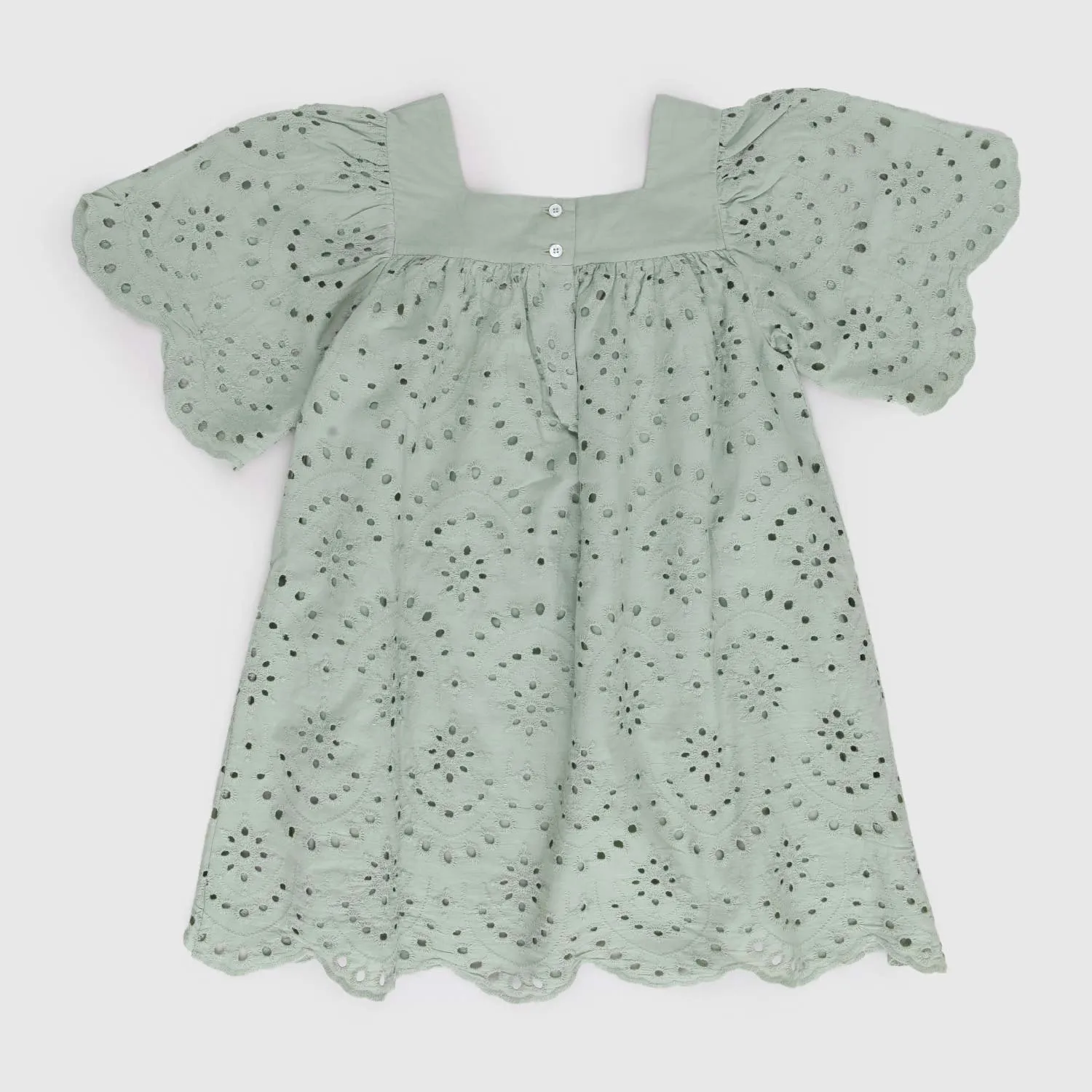 Vestito Verde Pizzo Bambina