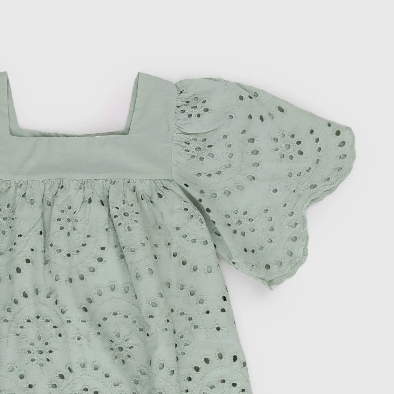 Vestito Verde Pizzo Bambina