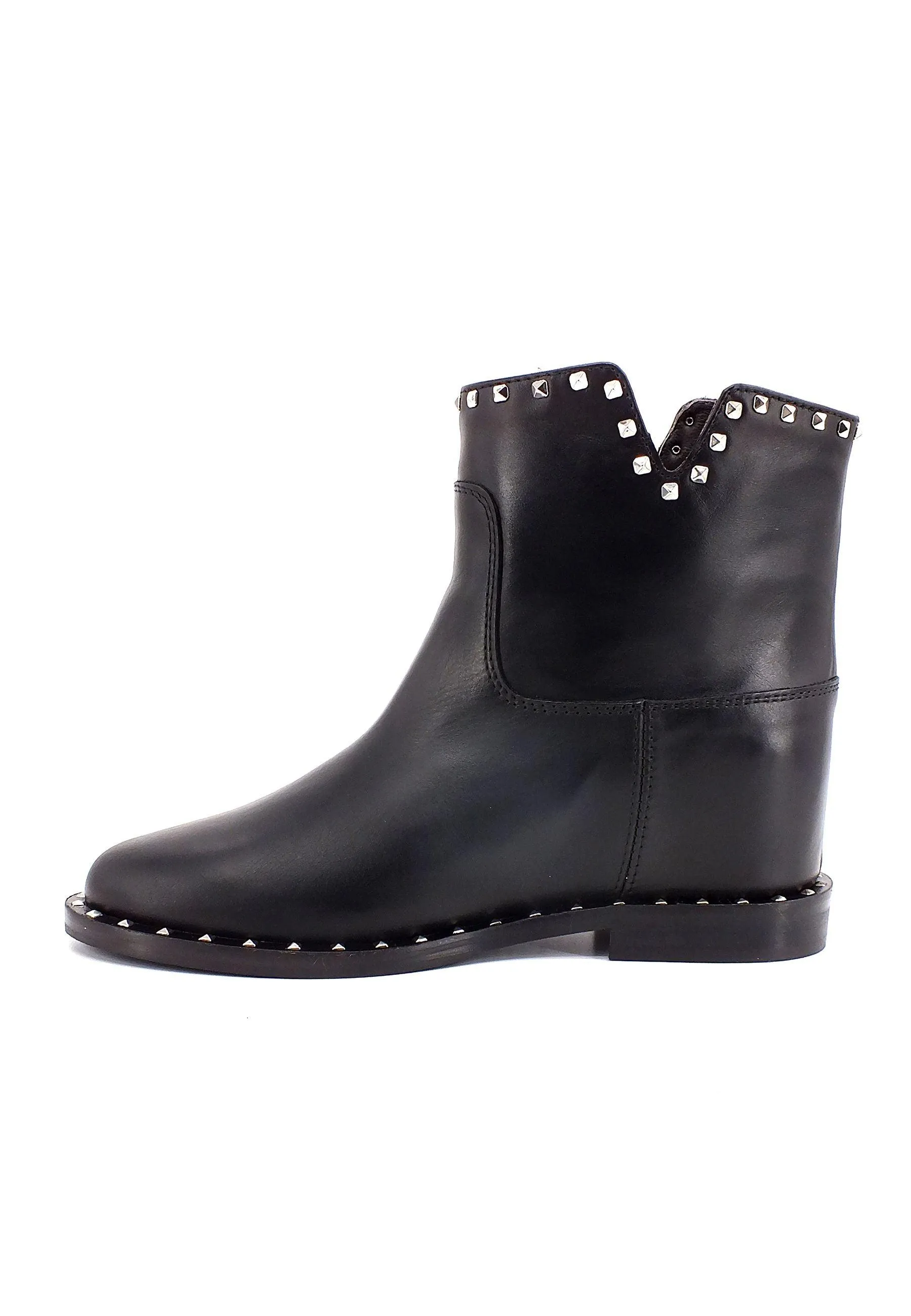 VIA ROMA 15 Stivaletto Borchiette Donna Nero 3601