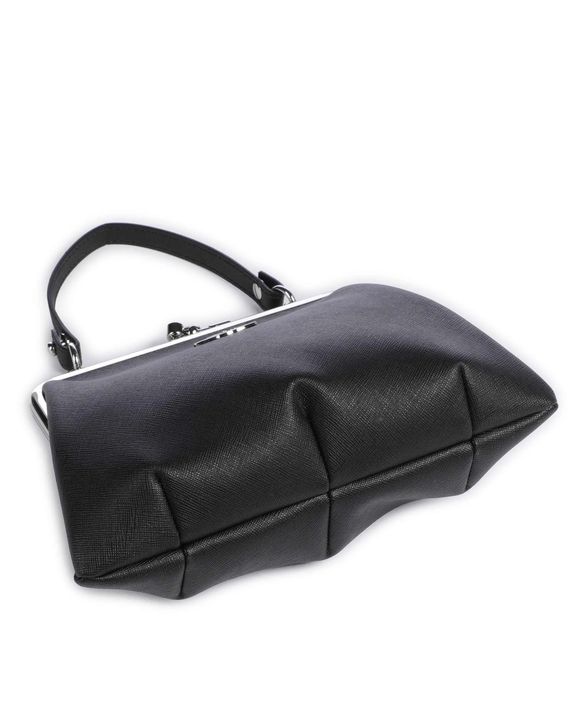  Vivienne Westwood Granny Saffiano Frame Borsa a tracolla pelle sintetica nero  