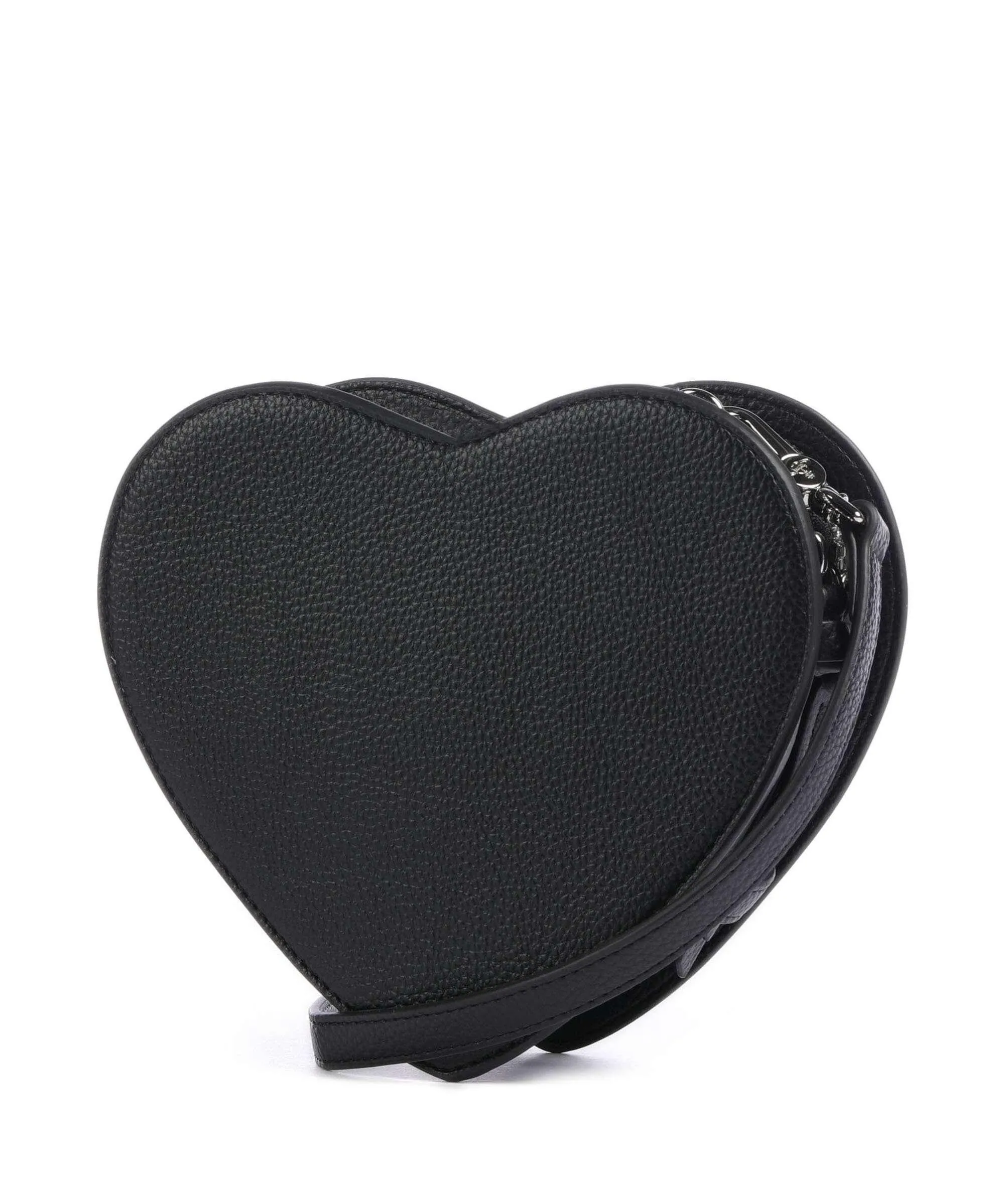  Vivienne Westwood Louise Re-Vegan Heart Borsa a tracolla pelle sintetica nero  