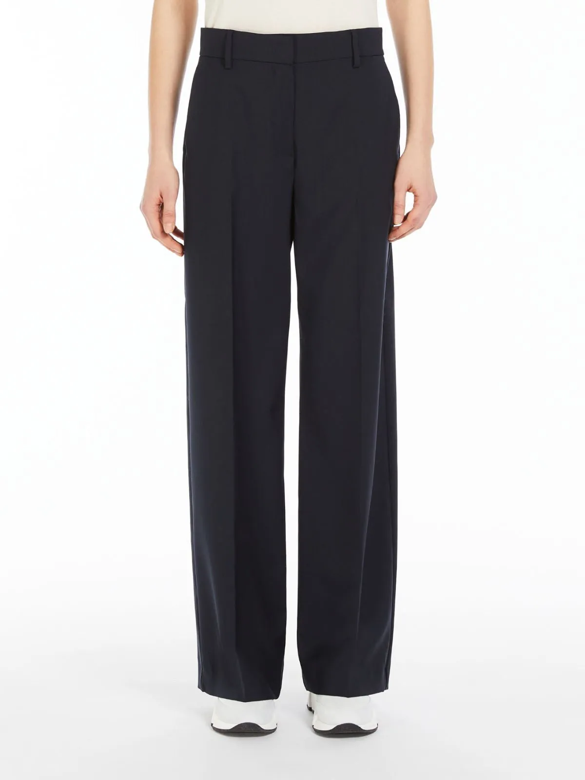 Weekend Max Mara WeekEnd Max Mara pantalone palazzo in tela di lana
