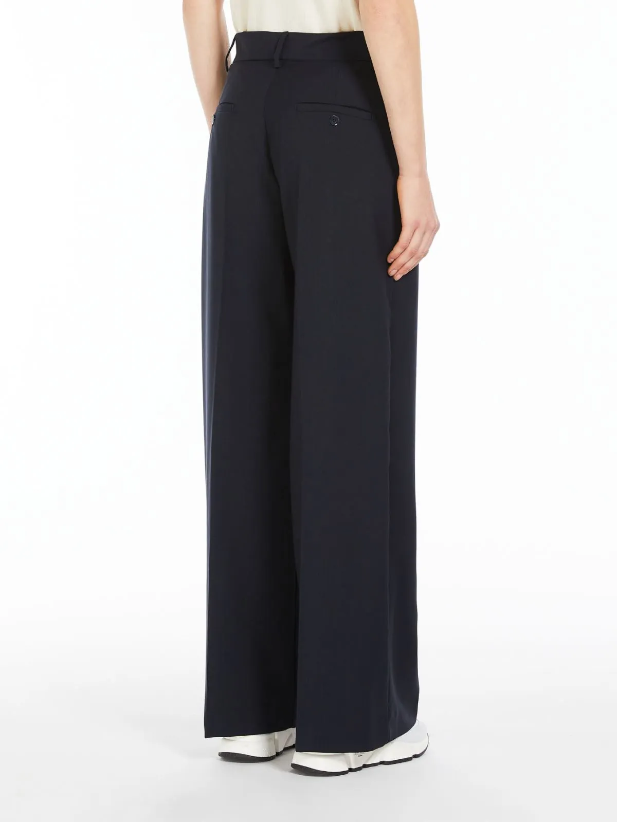 Weekend Max Mara WeekEnd Max Mara pantalone palazzo in tela di lana