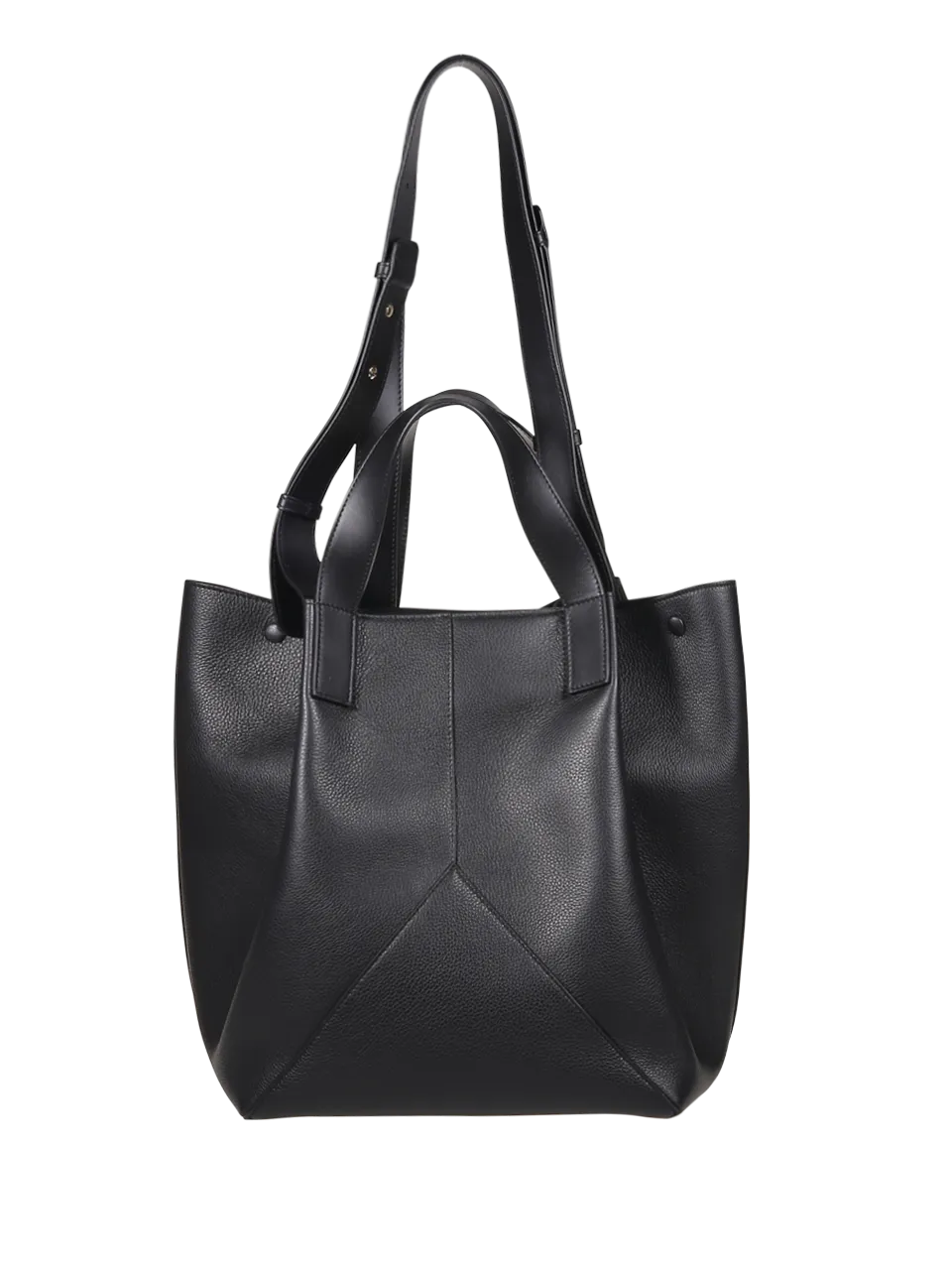 WOMAN VICTORIA BECKHAM BLACK BOS TAURUS THE MEDIUM TOTE BAG