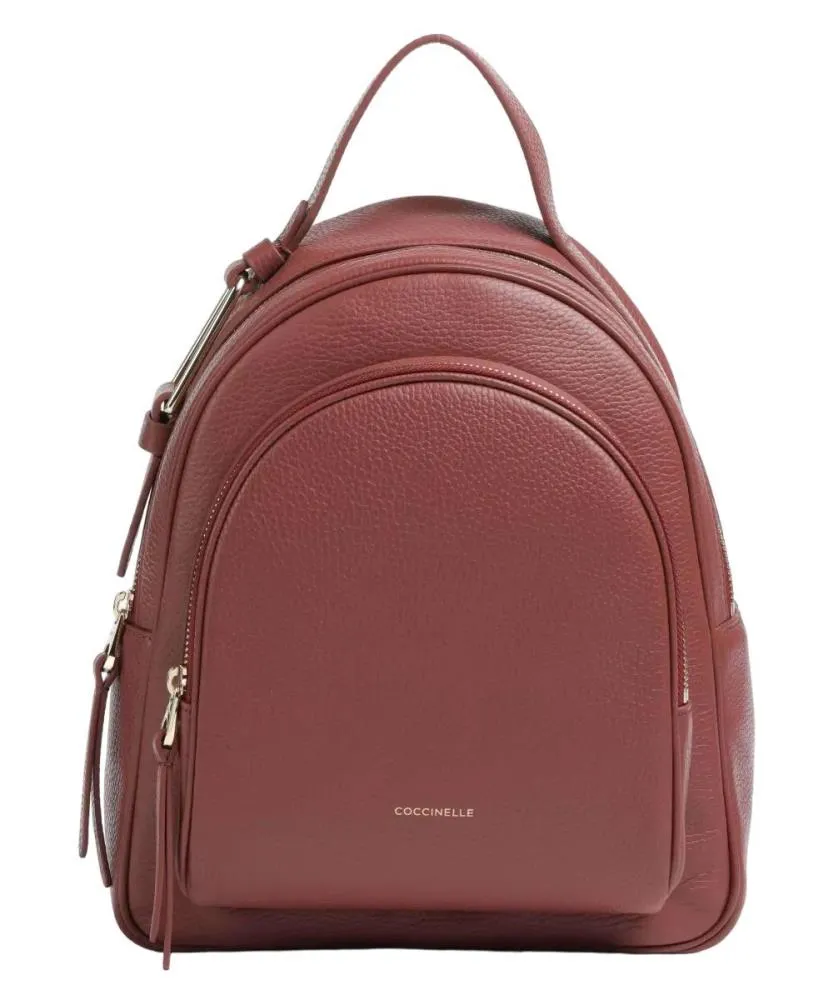 ZAINO COCCINELLE MALORY IN PELLE MARRONE CUOIO E1 R1K 140201 R31 BRANDY