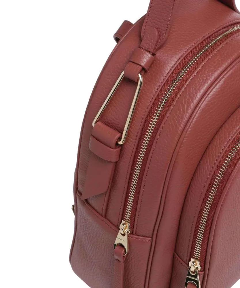 ZAINO COCCINELLE MALORY IN PELLE MARRONE CUOIO E1 R1K 140201 R31 BRANDY